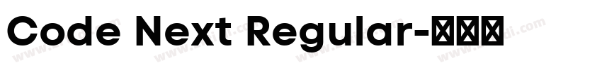 Code Next Regular字体转换